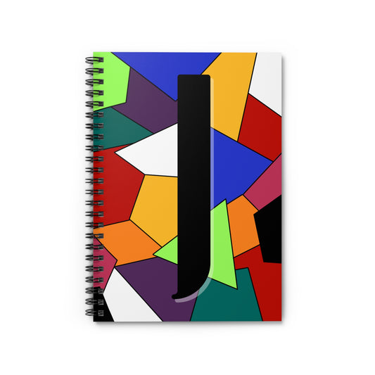 "J" Spiral Notebook - Ruled Line