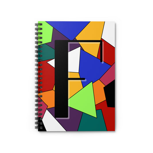 "F" Spiral Notebook - Ruled Line
