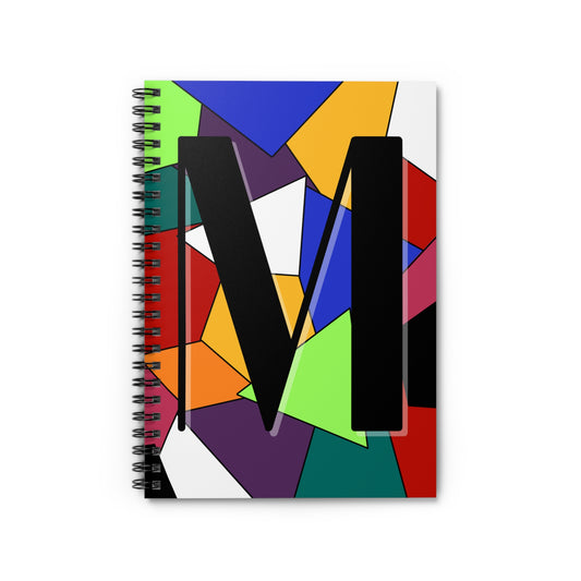"M" Spiral Notebook - Ruled Line