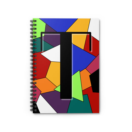 "T" Spiral Notebook - Ruled Line