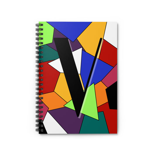 "V" Spiral Notebook - Ruled Line
